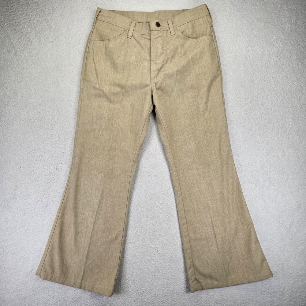 VTG Sedgefield Pants Mens 30x27 Bootcut 60s 70s Made in Use Wide Leg Bell Bottom